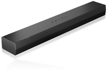 LG S20A - Barra audio intelligente, Bluetooth, 50 W, 2.0 canali, compatta con doppio woofer integrato, Dolby Digital, DTS Digital Surround, nero