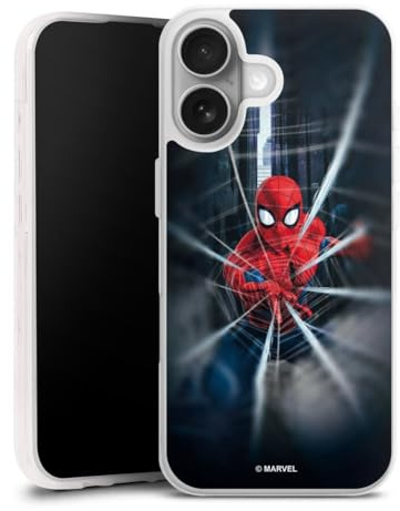 Silikon Hülle kompatibel mit Apple iPhone 17 Case transparent Handyhülle Marvel Spider-Man Kinofilm