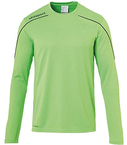 uhlsport Stream 22 - Maglia a Maniche Lunghe da Bambino, Bambini, Maglietta, 100347806, Fluo Grün/Schwarz, 152