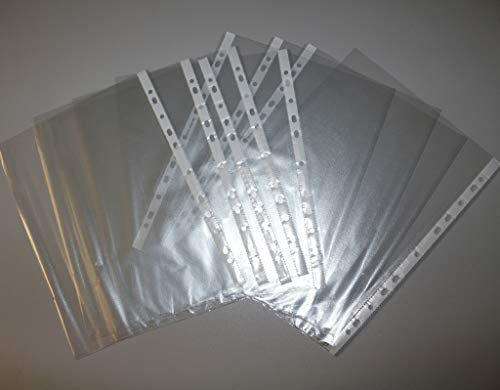 1000 Stück Klarsichthüllen DIN A4 oben offen genarbt Prospekthüllen, Aktenhüllen optimal für die Ablage ihrer Papiere