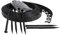 Bordo flessibile per giardino, bordo per prato morbido, bordo da giardino in plastica, 4 cm di altezza (10 m, nero)