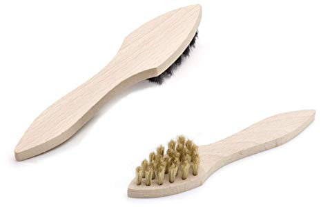 Tadabo Cremebürste Auftragsbürste spitz Naturborsten hell und schwarz