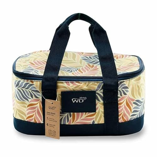 WD Lifestyle - Lunch Bag Grande Termica Decorata (Foglie Arancio)