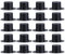 TOYANDONA 50Pcs Mini Schwarze Zylinder Hüte Kunststoff Zylinder Miniatur Zylinder für Kunsthandwerk Weihnachten Widmung DIY Lieferungen 41 * 19Mm