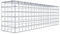 GABIONA Gabion de culture type 3 carré, maillage 5 x 5 cm, profondeur 20 cm, gabion 100 x 30 x 20 cm (L x H x P), anneau en C