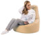 sunnypillow Gaming Sitzsack XXL mit Styropor Füllung Outdoor & Indoor für Kinder & Erwachsene Sitzsäcke Sitzkissen Bodenkissen viele Farben zur Auswahl Beige