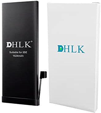 DHLK® Akku Batterie Ersatz kompatibel mit iPhone SE - Optimale Leistung, verlängerte Lebensdauer/Kapazität 1624 mAh [2 Jahre Garantie]