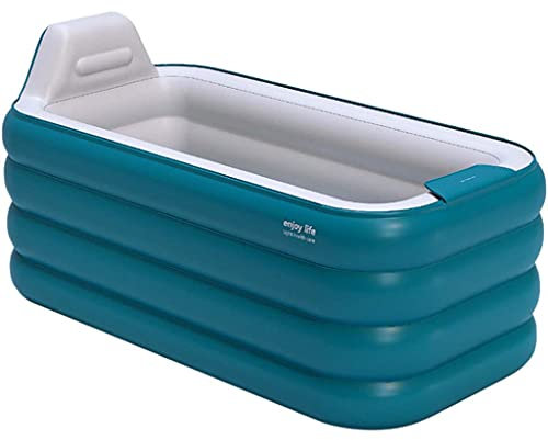 TJH Vasca da Bagno Gonfiabile, Vasca da Bagno Indipendente Gonfiabile, Vasca idromassaggio o Vasca da Bagno con Ghiaccio Facile da installare, Materiale in PVC nell'intera Area