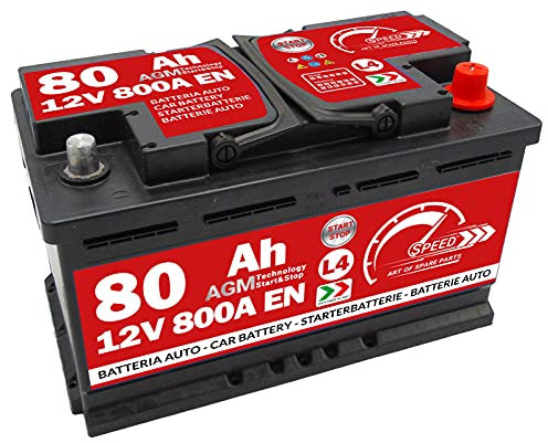 Autobatterie Speed AGM 80Ah 800A Start&Stop