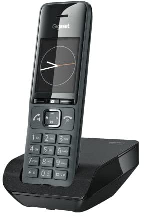 Gigaset Comfort 520 - Schnurloses DECT-Telefon - Elegantes Design, Brilliante Audioqualität auch beim Freisprechen, Komfort Anrufschutz, Adressbuch mit 200 Kontakten, titan-schwarz [Deutsche Version]