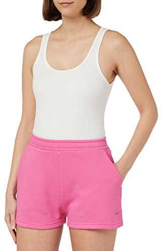 JJXX JXABBIE HW RLX Every Brush Shorts SN, Rose Carmine-Imprimé : Magenta-Logo, XS Femme