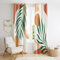 ZYLLGLOW 2 Paneele Mid Century Modern Vorhang Set Dicke Baumwolle Boho Vorhang Verdunkelung für Schlafzimmer Boho Dekor für Wohnzimmer