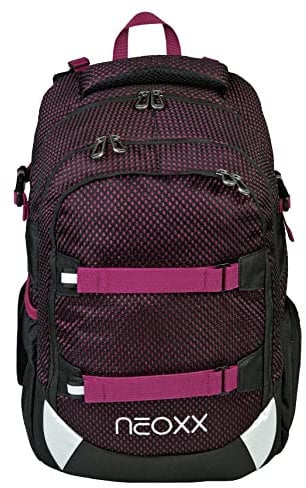 neoxx Active Schulrucksack I Schulranzen für die weiterführende Schule I Ergonomischer Rucksack für Jungen und Mädchen I Tornister (Crazy in Mesh)