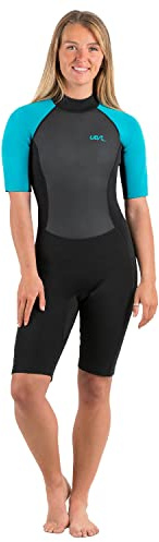 Womens Sailfin Short Length Wetsuit WS1231 Aqua M