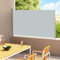 INLIFE Seitenmarkise Ausziehbar 220x300 cm Grau,9.5kg,313425