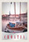 mrdeco Metall Schild 20x30cm gewölbt Kroatien Boote Stadt Meer Deko Blechschild Tin Sign