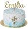 Cake topper Taufe/Kommunion/Konfirmation personalisiert mit Name aus Spiegel Acrylglas gold/silber/rosegold
