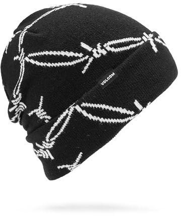 Volcom Herren Stone Funk Roll Over Beanie, Schwarz S5, Einheitsgröße