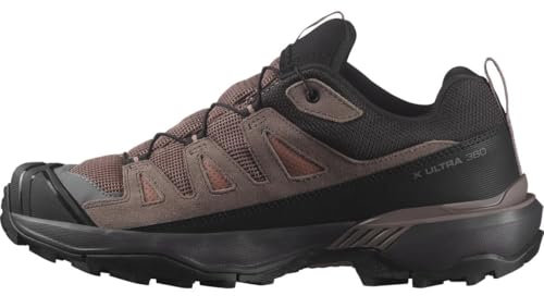 Salomon X Ultra 360 Leather Gore-Tex wasserdichte Damen Wanderschuhe, Outdoor-bereit, Grip, Schutz bei jedem Wetter, Cognac, 36 2/3