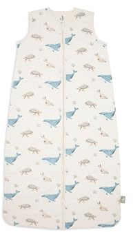 Jollein Jersey Sommerschlafsack Baby - Deep Sea - 70 cm - 100% Baumwolle - 0.5 Tog - Oeko-TEX Zertifiziert - Schlafsack Baby Sommer