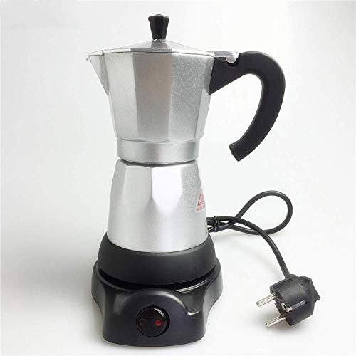 DSeenLeap Cafetera Moka de 6 tazas/300Ml, cafetera eléctrica de Material Aluminio, cafetera Mocha, cafetera con Filtro