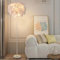 Kariosid Feather Floor Lamp,59in Simple Modern LED Standing Lamp,White Feather Floor Lamp for Bedroom,Living Room,Dining Room and Office(Bulb not Included)