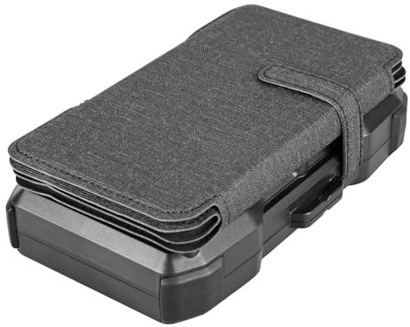 Powerbank mit 5 Solarpanels - Akkukapazität 20.000 mAh - Aufladen von 4 Geräten gleichzeitig - Anleitung, USB-C-Ladekabel, Schlaufe