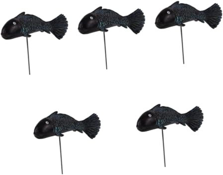 Toddmomy 5stücke Dekorative -Fisch-skulptur Aus Resin Für Garten Und Teich Wetterfestes Fischornament Für Garten-Dekoration Und Heimverschönerung