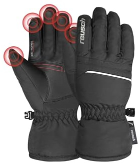 Reusch Winterhandschuhe für Kinder | Winddicht | Touchscreen-kompatibel | extra atmungsaktive Handschuhe für Alltag, Schule & Outdoor, Größe 3-6,5, Junior Glove All Finger Touch
