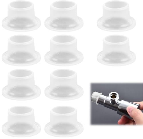 WUSJCOF 10 unidades juntas a prueba de fugas para grifos, anillo de sellado de silicona, junta de goma, tapón de silicona, resistente a la corrosión, fácil de instalar, material ecológico