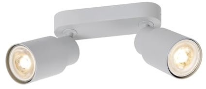 SLV PURI 2.0 Tube, Wand- und Deckenaufbauleuchte, long, 2 x max. 6 W GU10, grau