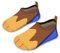 Badeschuhe Kinder Strandschuhe Schwimmschuhe Jungen Baby Wasserschuhe Schnell Badesoken Aquaschuhe Trocknend Barfuss Schuhe（Hundepfote Gelb 24/25）