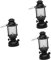 KOMBIUDA 3pcs Lantern Light Model Handle Xmas Tree Decorative Kerosene Lamp Party Adornment