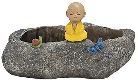 Glomora Kunstharz-Sukkulenten-Töpfe, Cartoon-Kunststein-Blumentöpfe zum Pflanzen von Sukkulenten, Kakteen, Aloe, Usambaraveilchen