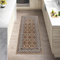 cozily® Beige Rug Runner With Jute Back, Vintage Rugs For Living Room - Arta 60 x 220 cm - Washable Runner Rug For Kitchen and Hallway Entrance