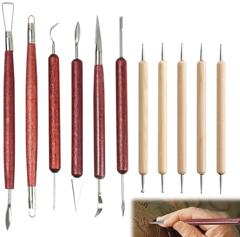 11Pcs Modelling Clay Tools,Clay Sculpting Tools,Sculpting Tools,Clay Tools Sculpting for DIY Clay Carving