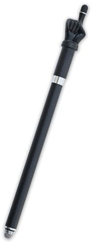 Nurila Schwarz Tablet Stift, Doppelte Stiftspitze Touchscreen Stift, Teleskop-Stiftschaft Tabletstift für alle Tablets, Fingerform Touch Pen für Touchscreen-Geräte, Mobiltelefone, Tablets (37.2cm)