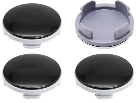 JINGXINXUE 4 Stück Nabendeckel Radnabenkappen für Ford Transit 2015-2025, Felgendeckel Radnabenabdeckung ABS Radnabendeckel Radnaben Caps Felgenkappen,normal-Black