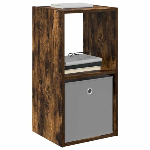 vidaXL Nachttisch Geräucherte Eiche 35 x 32 x 68,5 cm Holzwerkstoff, Holz-Nachttisch, moderner Beistelltisch, vielseitiger Möbel, platzsparend, stylisch für Schlafzimmer