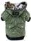 Balai Small Dog Faux Hoodie Thick Jacket Pet Puppy Waterproof Warm Coat Clothes for Small Breed Dog Like Chihuahua(Tag L: Chest:13.39, Back: 10.63, Neck: 12.6, Green)