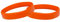 J&R - Braccialetti in Silicone, Misura Giovanile, Colori Assortiti, Confezione da 10, Arancione