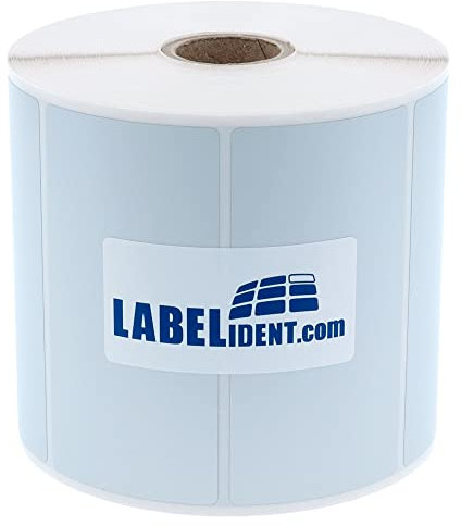 Thermotransfer Etiketten silber - 105 x 52 mm - 1.000 Polyester PET Etiketten für Typenschilder, 25 mm Kern, selbstklebend auf Rolle