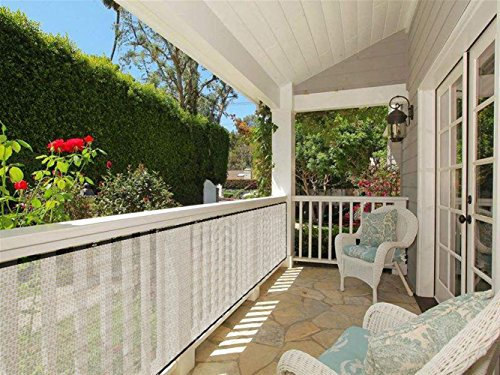 LIVEINU Balkonbespannung Balkon Sichtschutz Windschutz Sichtblende UV-Schutz Witterungsbeständig Gartensichtschutz UV 75% HDPE-Spezialgewebe Balkonverkleidung 100x180cm Gelb