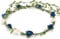 BFD One Ladies Girls Boho Floral Festival Flower Crown Head Band Garland One Size Wipe Clean With Dry Cloth Paper Flowers On Strong Wrapped Florist Wire 30 Colours (Blue And White)