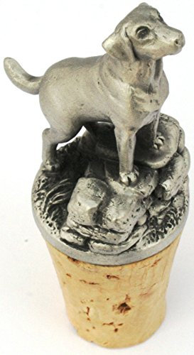 Labrador Dog Pewter Wine Bottle Stopper Country Gift