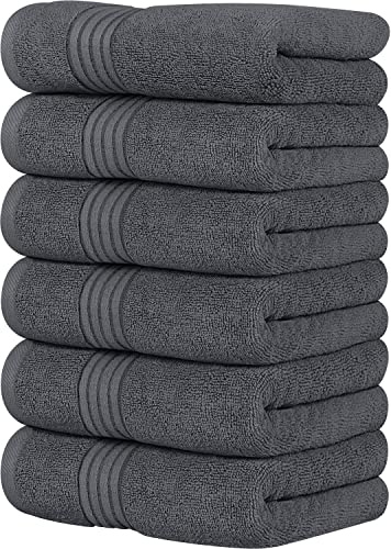 Utopia Towels - Premium Hand Towels Cotton, 41 x 71 cm, 60-Pack, Grey