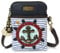CHALA Crossbody Handy-Geldbörse – Damen PU-Leder, mehrfarbige Handtasche mit verstellbarem Riemen, Anker – Blau und Weiß gestreift, Einheitsgröße