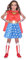 amscan Kind Wunderfrau Wonder Woman Verrücktes Kleid Kostüm Alter: 3-4 Jahre (Alter: 8-10 Jahre), Rot