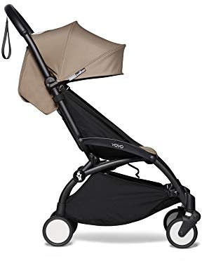 Babyzen Pousette Ultra-compacte YOYO2 Taupe Cadre Noir 6+