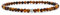 BERGERLIN Tigerauge Armband echt mit 925 Sterling Silberperle - facettierte Perlen - Größe M